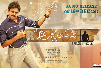 Agnyathavasi Audio Release Poster